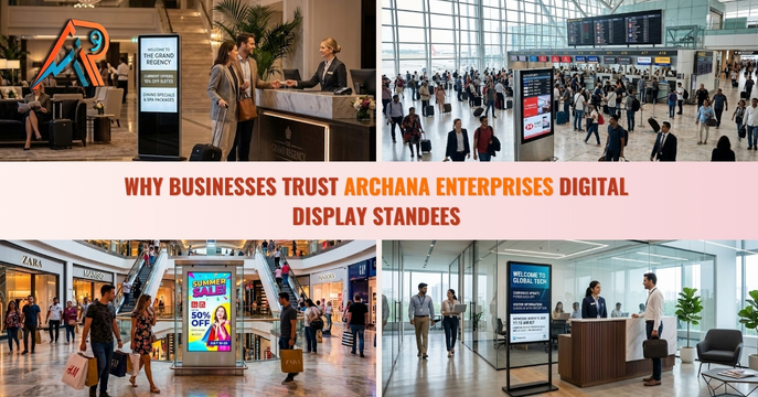 Why Businesses Trust Archana Enterprises Digital Display Standees 