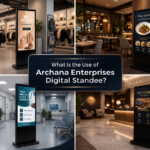 digital standee uses, Archana Enterprises digital signage, digital standee benefits, indoor advertising display, digital signage solutions