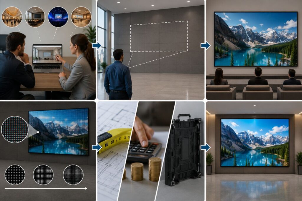 How to Determine the Right LED Screen Size for Business Use