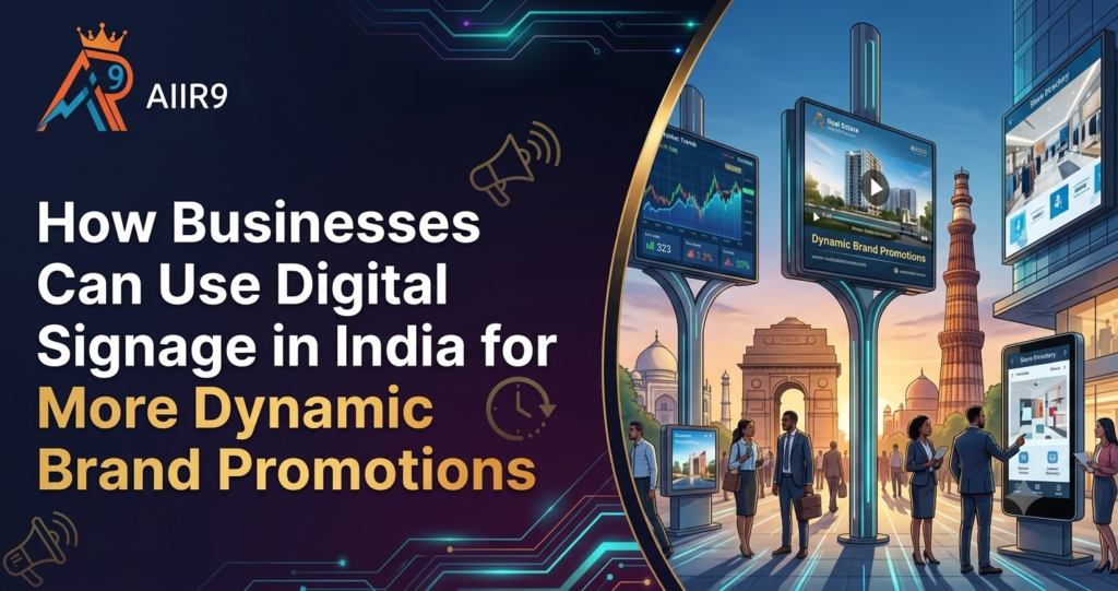 How Businesses Can Use Digital Signage in India for More Dynamic Brand Promotion