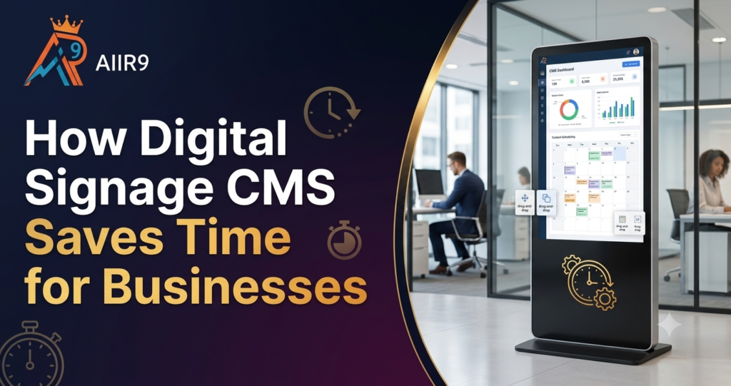 How Digital Signage CMS Saves Time for Businesses